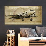 Cuadro avion vintage - Vintage Shop