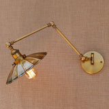 Nordic Brass Retro Loft Style Industrial Vintage Wall Lamp Adjustable Swing Arm Wall Light Edison Sconce Applique Murale