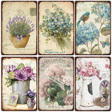 Cuadros vintage con flores - Vintage Shop