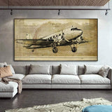 Cuadro avion vintage - Vintage Shop