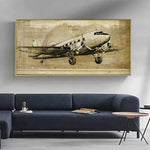 Cuadro avion vintage - Vintage Shop