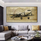 Cuadro avion vintage - Vintage Shop