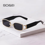 Gafas de sol rectangulares vintage hombre