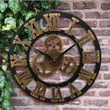 Reloj pared industrial vintage