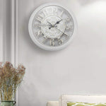 Reloj pared vintage blanco - Vintage Shop