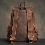 Mochila cuero hombre vintage