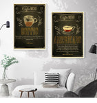 Carteles vintage cafe