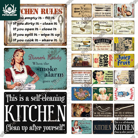 Cartel cocina vintage