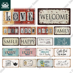 Carteles de chapas decorativas vintage