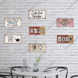 Carteles de chapas decorativas vintage