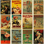 Carteles de circo vintage