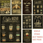 Carteles vintage cafe