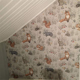 Papel pintado infantil vintage - Vintage Shop