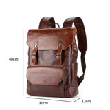 Mochila piel hombre vintage - Vintage Shop